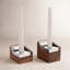 2 Piece Geo Sabbath Candlestick Set