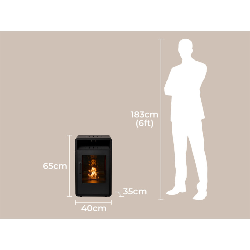Adam 40Cm W Bio Ethanol Fire