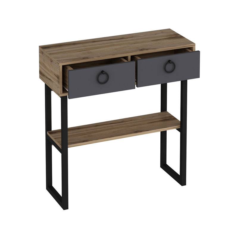 Console Table Haig, Light Oak/Antihracite
