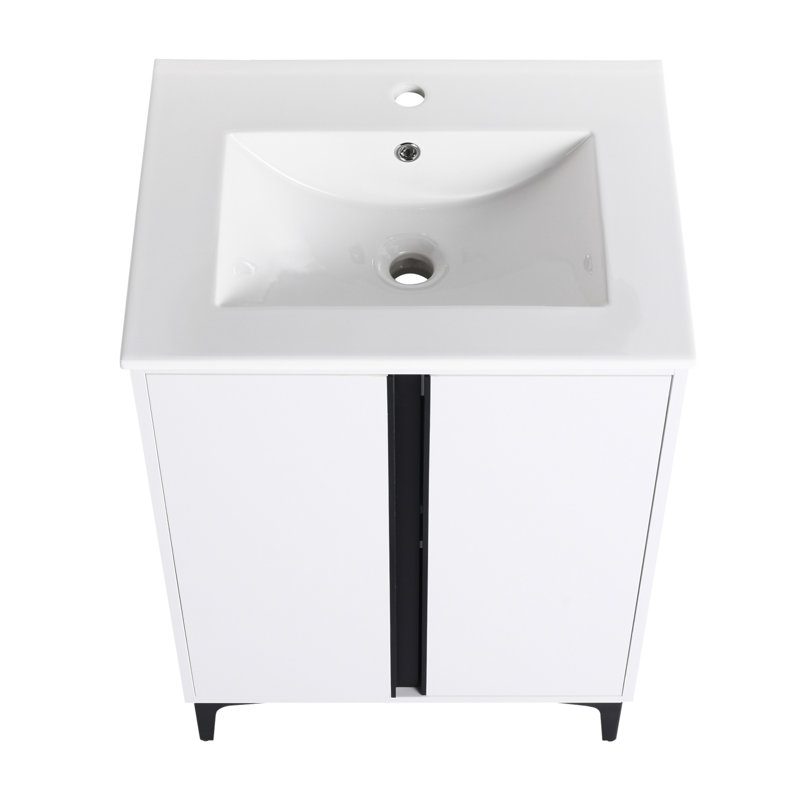 24'' Single Bathroom Vanity Base Only