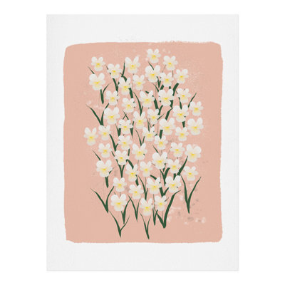 Reproduction d’art rose pensées