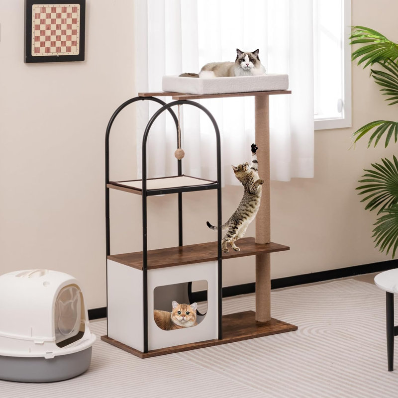 Bromyard 118cm H Cat Tree, White