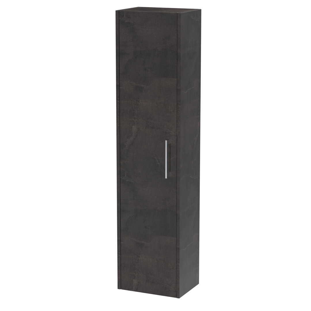 B&Q - Juno Wall Hung Tall Storage Cabinet With Soft Close DoorMetallic Slate1433 X 350 mm - Image 2