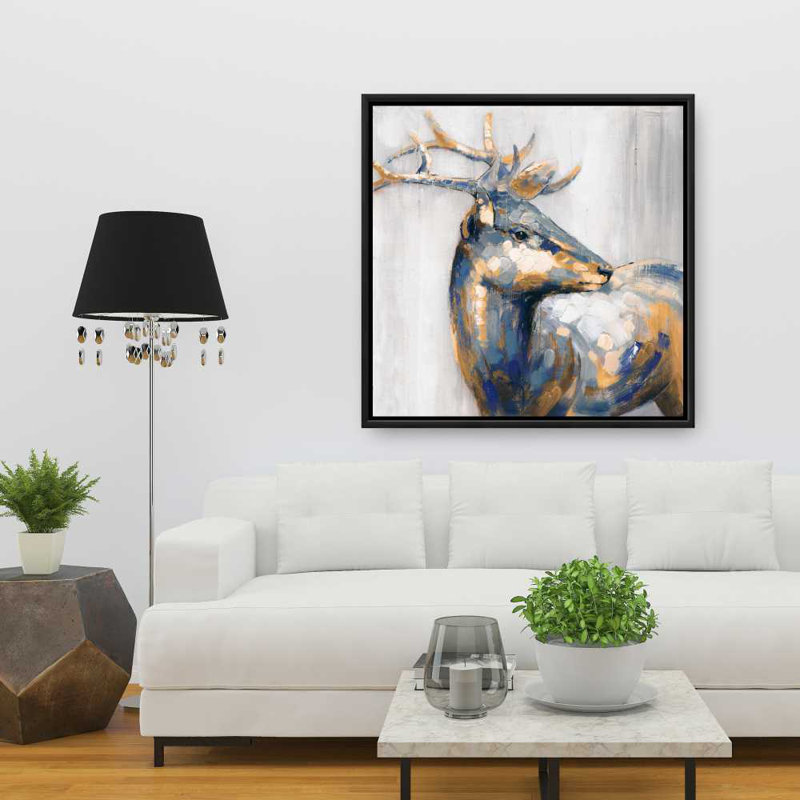 cerf - Toile encadrée contemporaine