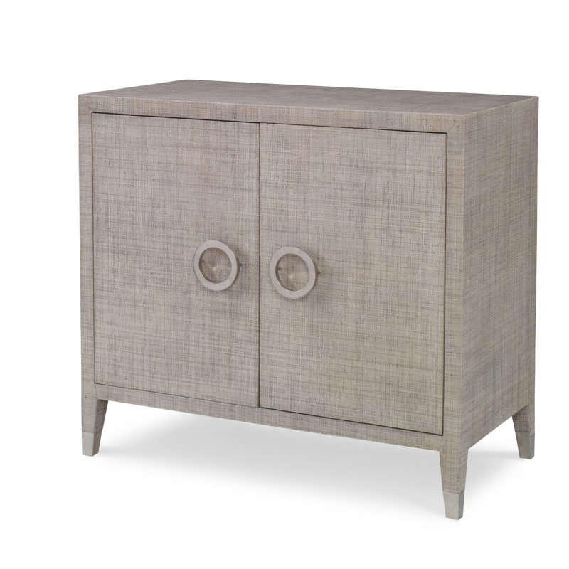 Charleston Solid Wood Accent Cabinet, French Gray