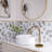 Phantom 11.82 in. x 12.01 in. Hexagon Polished Marble Mosaic Tile-36932314