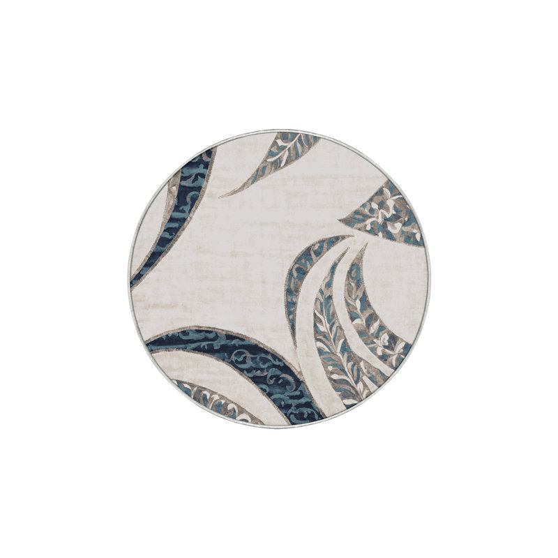 Tapis beige soyeux et moelleux, Rectangle 7 pi x 9 pi