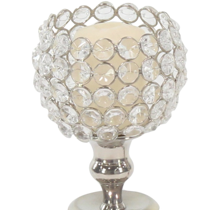 Candélabre traditionnel à 3 perles Bobeche