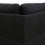 Canapé modulaire en forme de L avec porte-gobelet - Noir-gauche