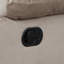 Causeuse transitionnelle en tissu de microfibre