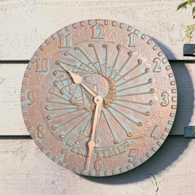 Horloge murale golfeur 12 po, Cuivre Verdi