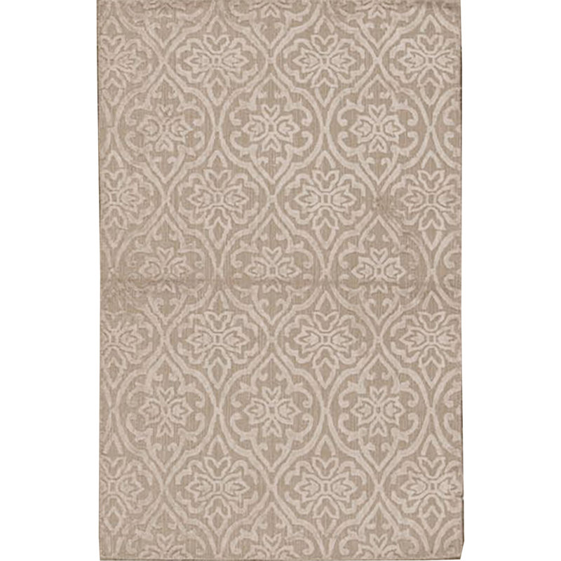 Floral Area Rug in Tan