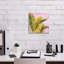  «Pink & Palms 1» par Grace Popp, art mural sur toile, 12 po x 12 po
