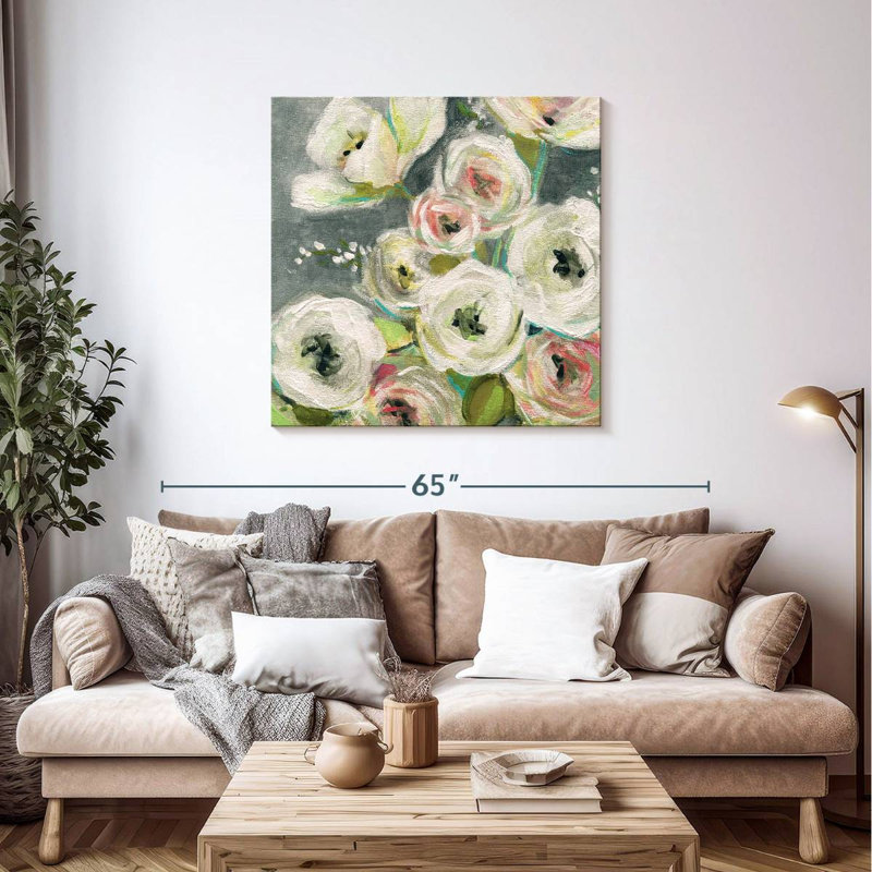 Harnek Summer Ranunculus, 39'' H x 39'' W