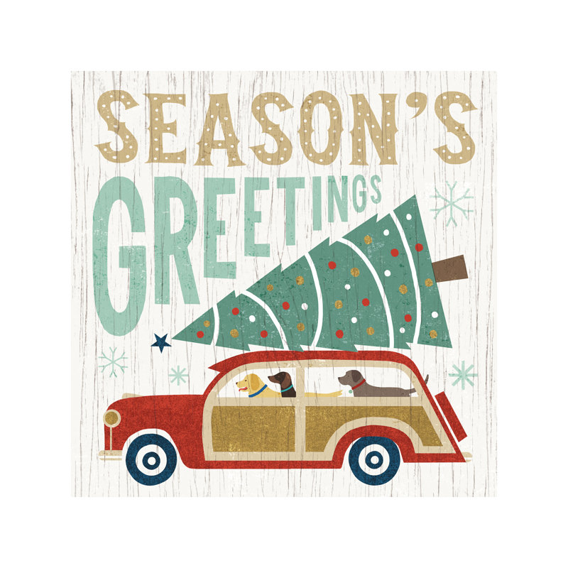 Season's Greetings by Michael Mullan - Wrapped Canvas Print, 45.72 cm H x 45.72 cm W x 1.91 cm D