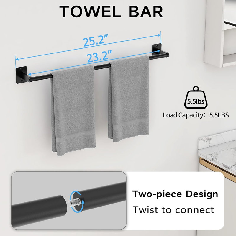10 Pieces Bathroom Accessories Set, Bathroom Hardware Set
