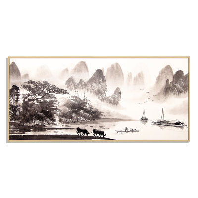 Peinture de paysage chinois III - peinture sur toile
