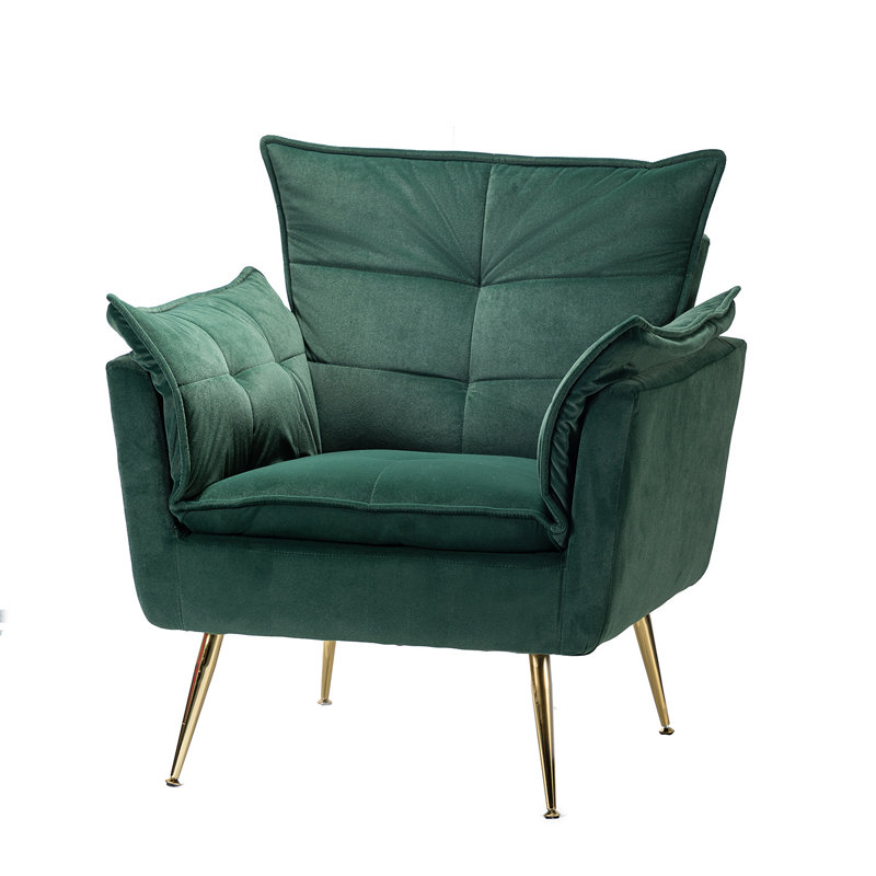 Fauteuil Toulouse, Velours vert