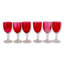 English Cranberry Wine Glasses