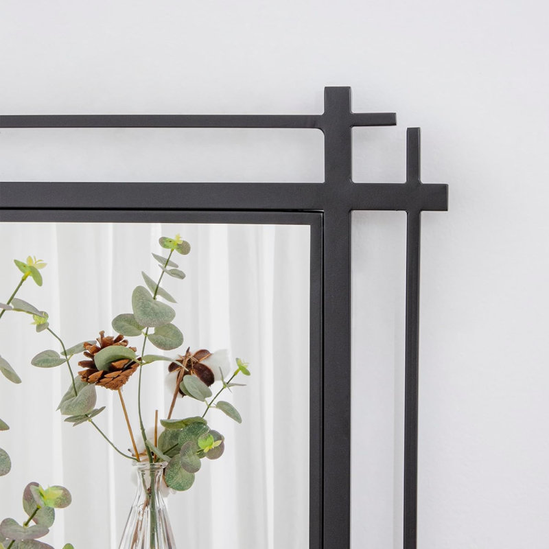 Yolonde Metal Rectangle Mirror, 40"H x 28"W
