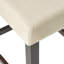 2 chaises à hauteur de comptoir avec coussin de 5 cm, chaise mélangée beige (2) avec abat-jour