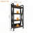 Bakers Rack 4-Level Open Shelves Steel &amp; Wood Classic Farmhouse 56.3'' H x 25.6'' L | Steel,Wood | Classic