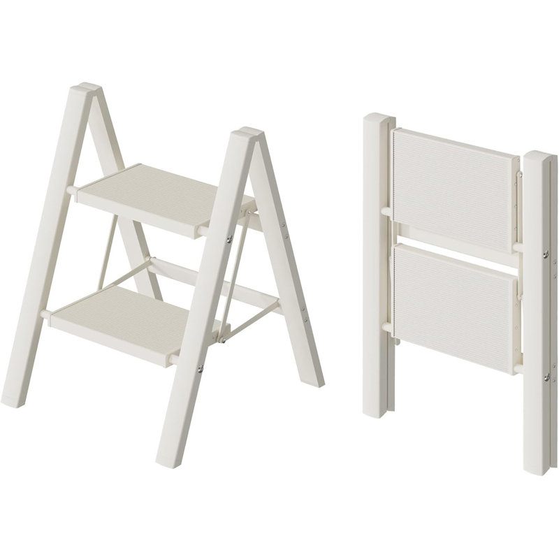 Tabouret portatif léger à 2 marches avec pédale large antidérapante