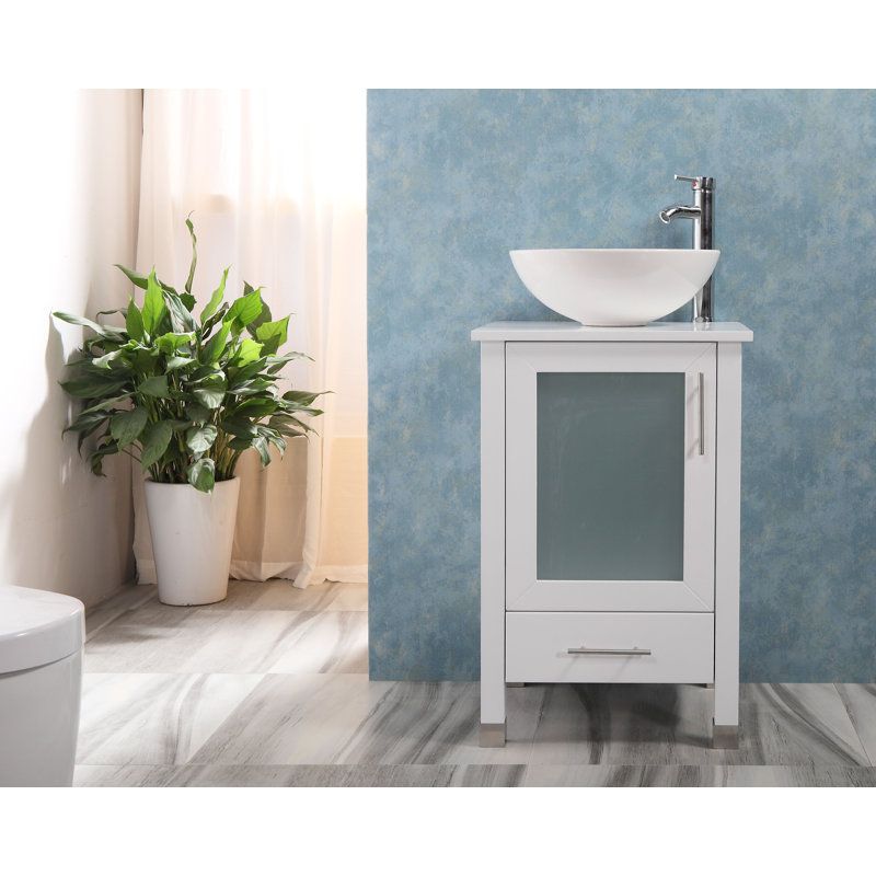 20'' Single Bathroom Vanity with Ceramic Sink