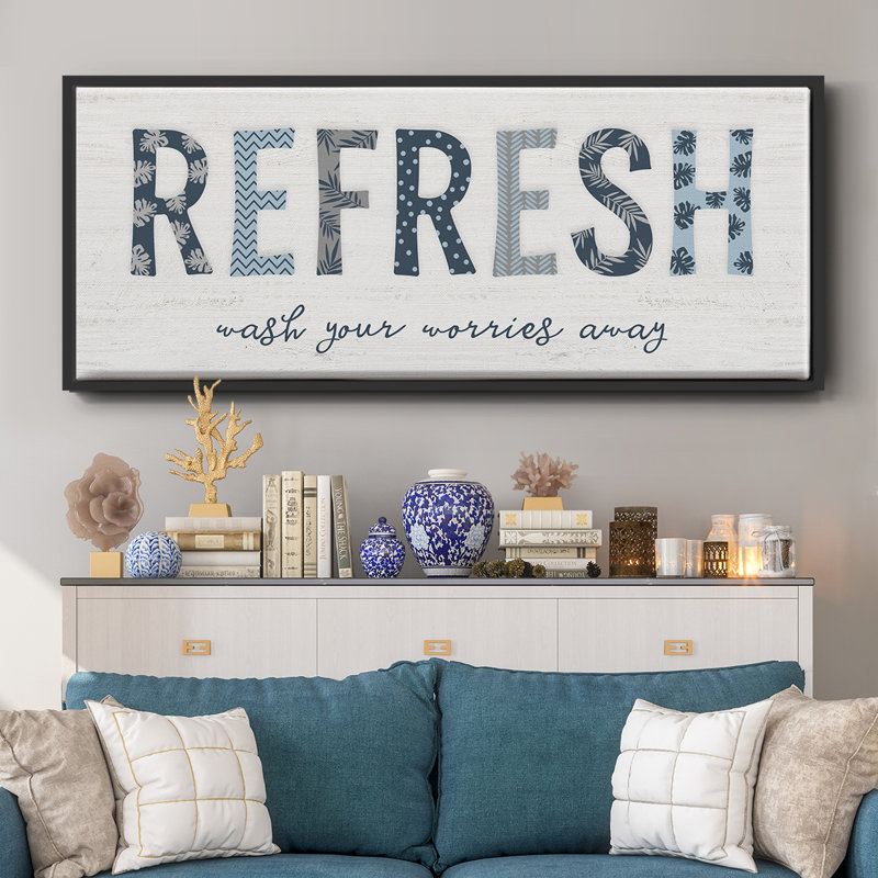 Refresh - Toile encadrée, H 20 po x l 50 po