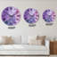 Horloge murale moderne mauve et fuchsia liquide II-1497838012