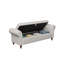 Banc de lit rembourré 63 po, pieds en bois-2030093463