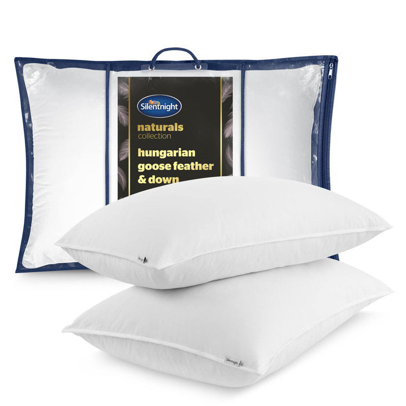 Silentnight Ultimate Luxury Hungarian Goose Feather and Down Pillow Pair
