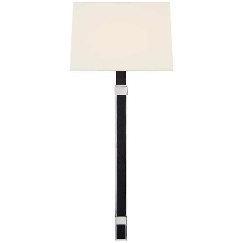 Ralph Lauren Mitchell 1 - Light Wallchiere, Polished Nickel/Black Ebony