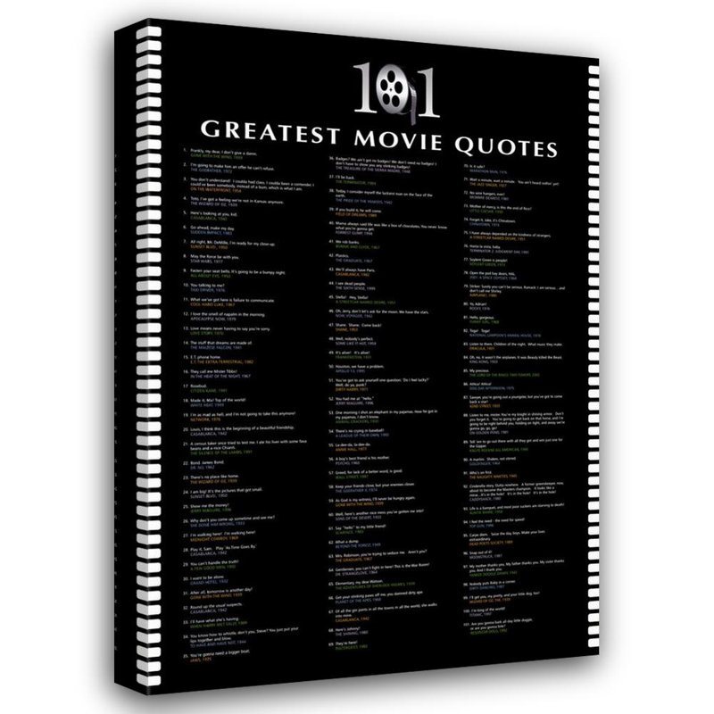 101 «Greatest Movie Quotes» IMP-SP0087, H 48 po x l 32 po