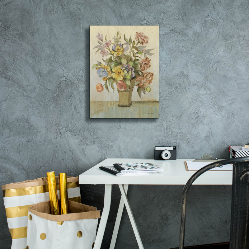 «Garden Bouquet» 2 po par Cheri Blum, art mural sur toile, 12 po x 16 po, H 16 po x l 12 po x P 0,75 po