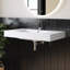 Lavabo de salle de bain mural double 35 po SMC