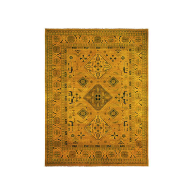 Tapis oriental rectangulaire en laine noué à la main 8 pi 6 po x 11 pi 4 po - MOA10220248
