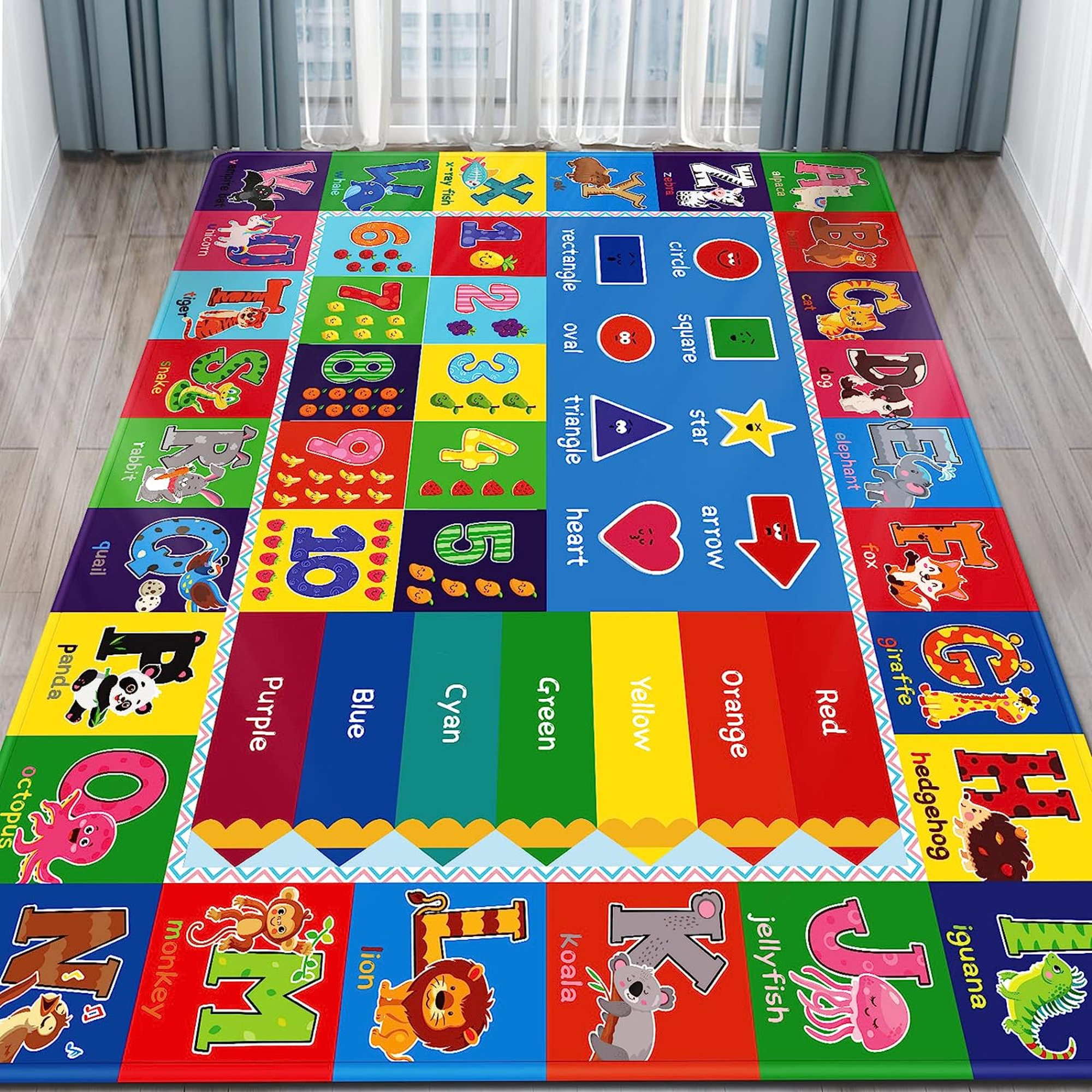 Toddleroo by North States 71 x 71 Foldable ABC Padded Play Mat