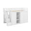 Lit mezzanine simple avec 3 tablettes, escalier de rangement, 2 armoires et 2 tiroirs-1551563915