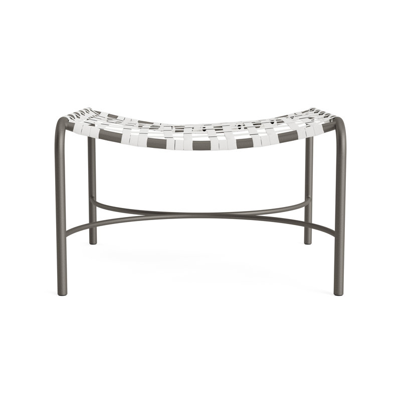 Kantan Outdoor Ottoman, White/Mica