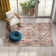 Rippeon Vintage Medallion Power Loom Performance Brown Rug