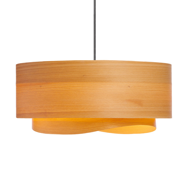 Half Bowen 17.5" Mid Century Modern Chandelier, Cypress, 15"H x 30"W x 30"D