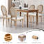 Ensemble de 2 chaises de salle à manger H 37,7 po French Provincial