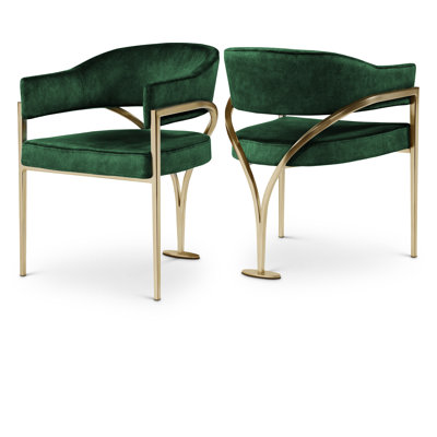Chaise en velours Kirsi