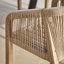 Wooden Garden Corner Dining Sofa Set with 2 Sand Cushioned Chairs-832768073