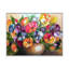 Fleurs et fruits impressionnisme - reproduction de cadre flottant sur toile-205585504-205585508