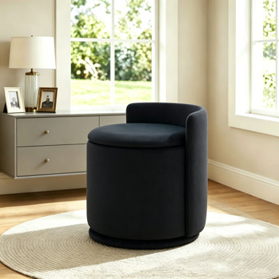 Repose-pieds rembourré avec tabouret