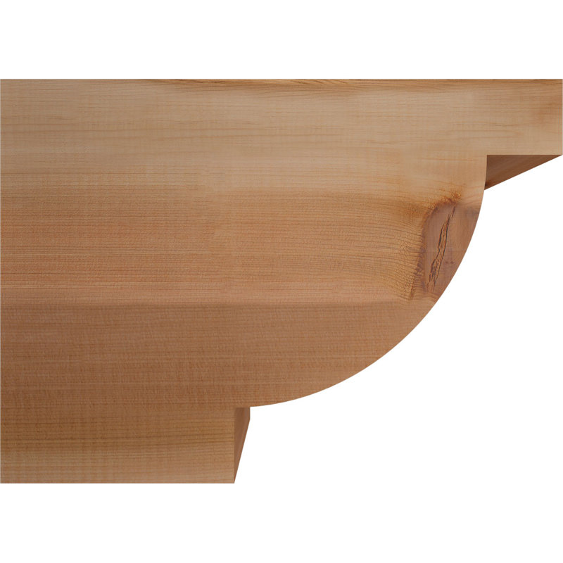 Queue de chevron lisse l 5 5 po x H 12 po x L 16 po, cèdre rouge de l'Ouest, Cèdre rouge, H 12 po x l 16 po x P 5,5 po