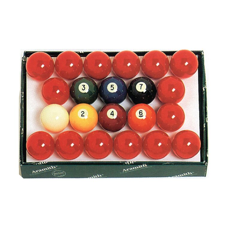 Atlanta Faclons set color themed pool balls (red and black