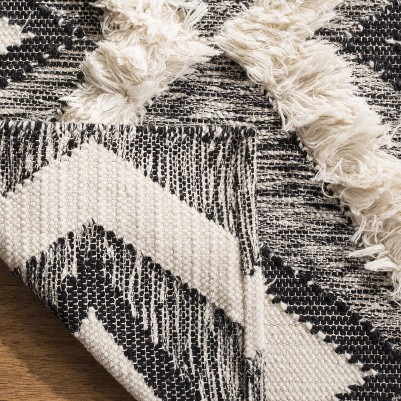 Jellison Geometric Wool Hand Woven 183cm X 274cm Area Rug